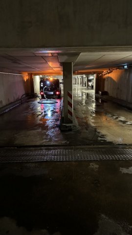 pompage d'eau d'infiltration en sous de bâtiment pour une régie à Bourgoin