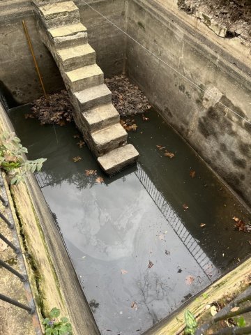 nettoyage d'un bassin eaux pluviales chez un particulier à Saint Genis Laval