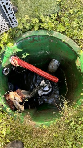 vidange et nettoyage d'une fosse de relevage boucher à Saint Didier au mont d'or