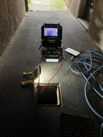 inspection video et localisation de casse dans une canalisation eaux usée à Condrieu