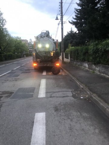 curage de réseau unitaire d500 pour travaux de gainage à Tassin la demi Lune 