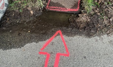 débouchage d'un branchement eu pour une compagnie des eaux à Oyatier st Oblas