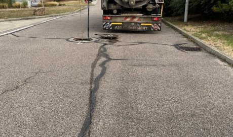 curage de réseau eaux pluviales pour réparation de canalisation d300 à Corbas