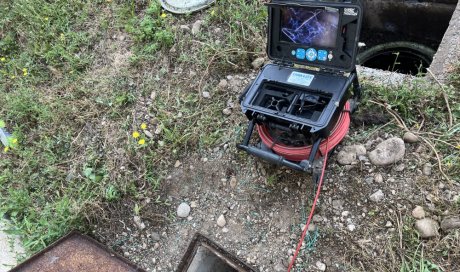 inspection video des canalisations d'eau usées car remonter d'odeur et infiltration à Moidieu la Detourbe 