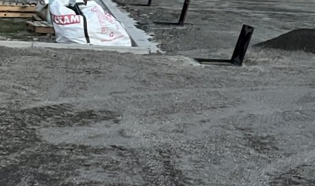 inspection camera sur un chantier de stade de foot à Sorbier 