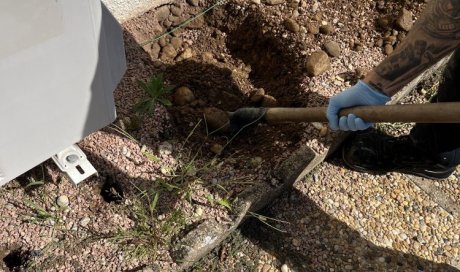 débouchage de canalisation wc , et localisation d'un regard sous terre à la Verpillière 