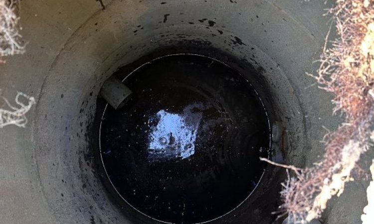 localisation par camera et sonde d'un puits perdu sous terre et décaissement à les cotes-d'Arey