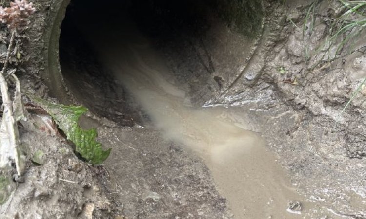 curage d'une traverser de route réseaux eau pluviale à Sainte-André-le-Gaz 