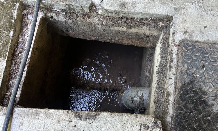 débouchage d'une canalisation eau de source pour la mairie à Heyrieux