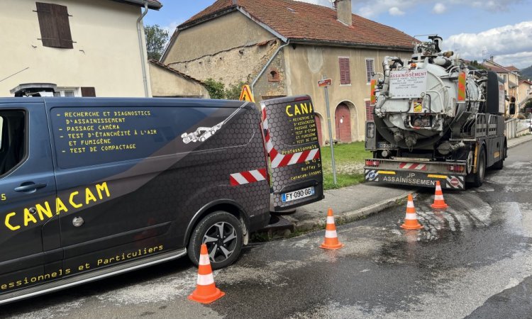 curage réseaux unitaire et inspection video à Saint Lupicin